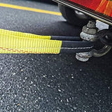 2" x 30' Vehicle Recovery Tow Strap with Reinforced Loop Ends, 10,000 lb Rated Capacity | KJE